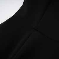 Danaé black faux-pearl-embellished mini dress