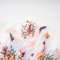 Automne White Floral Embroidered Maxi Dress