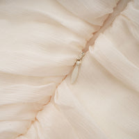 Thibaulte tuck-detail pleated tulle mini dress