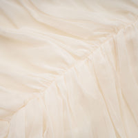 Thibaulte tuck-detail pleated tulle mini dress