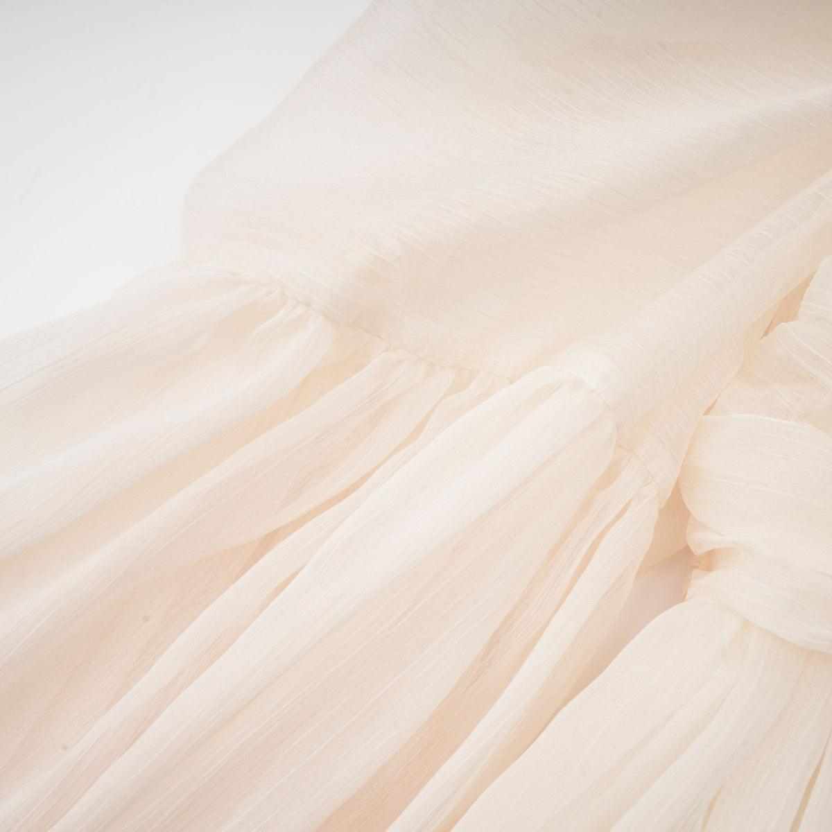 Thibaulte tuck-detail pleated tulle mini dress