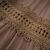 Inès lace cut-out layered mini dress