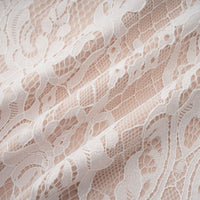 Arantxa white lace pleated maxi dress