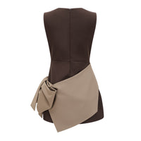 Célie Two Tone Bowknot Mini Dress