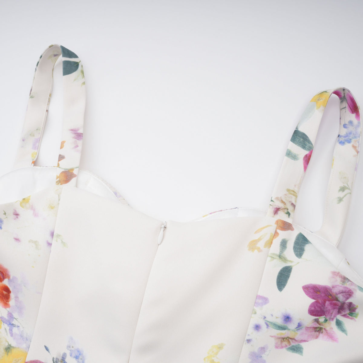 Juliette White Self-Tie Floral Print Mini Dress