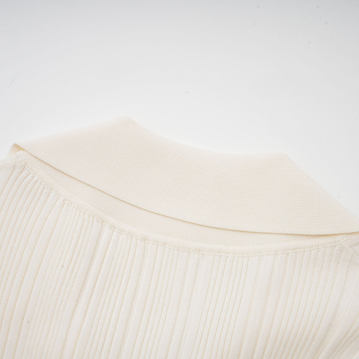Nouria white mermaid-hem knit midi dress