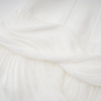 Rosier fully-pleated cinched mini dress in White