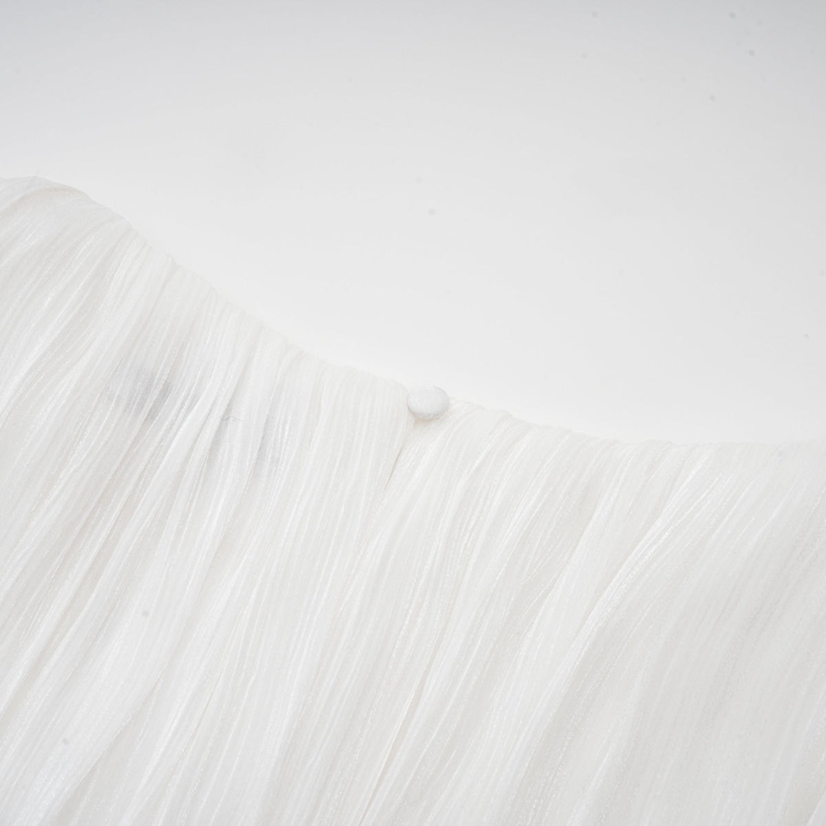 Rosier fully-pleated cinched mini dress in White