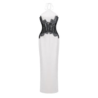 Mirabeau White Cut-out Lace Maxi Dress