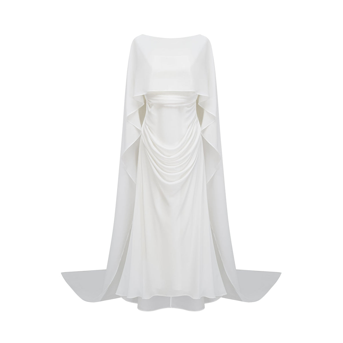 Léonie White Tulle Cape & Dress Set