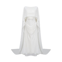 Léonie White Tulle Cape & Dress Set