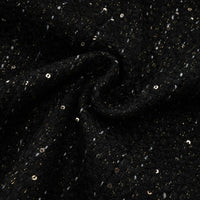 Audrey black sequin panelled tweed mini dress