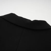 Aurore black single-breasted blazer dress