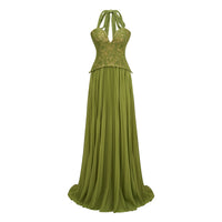 Ronja Emerald Corset Gown