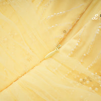 Antonia Yellow Halterneck Bow Maxi Dress