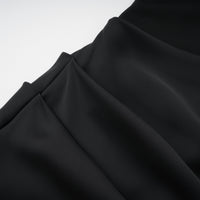 Berit Black Scarf Off Shoulder Ruched Maxi Dress