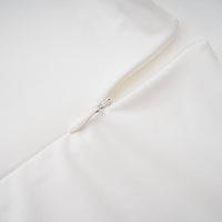Elowen White Halter Neck Draped Maxi Dress