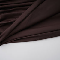 Fée Brown Asymmetrical Ruched Mini Dress