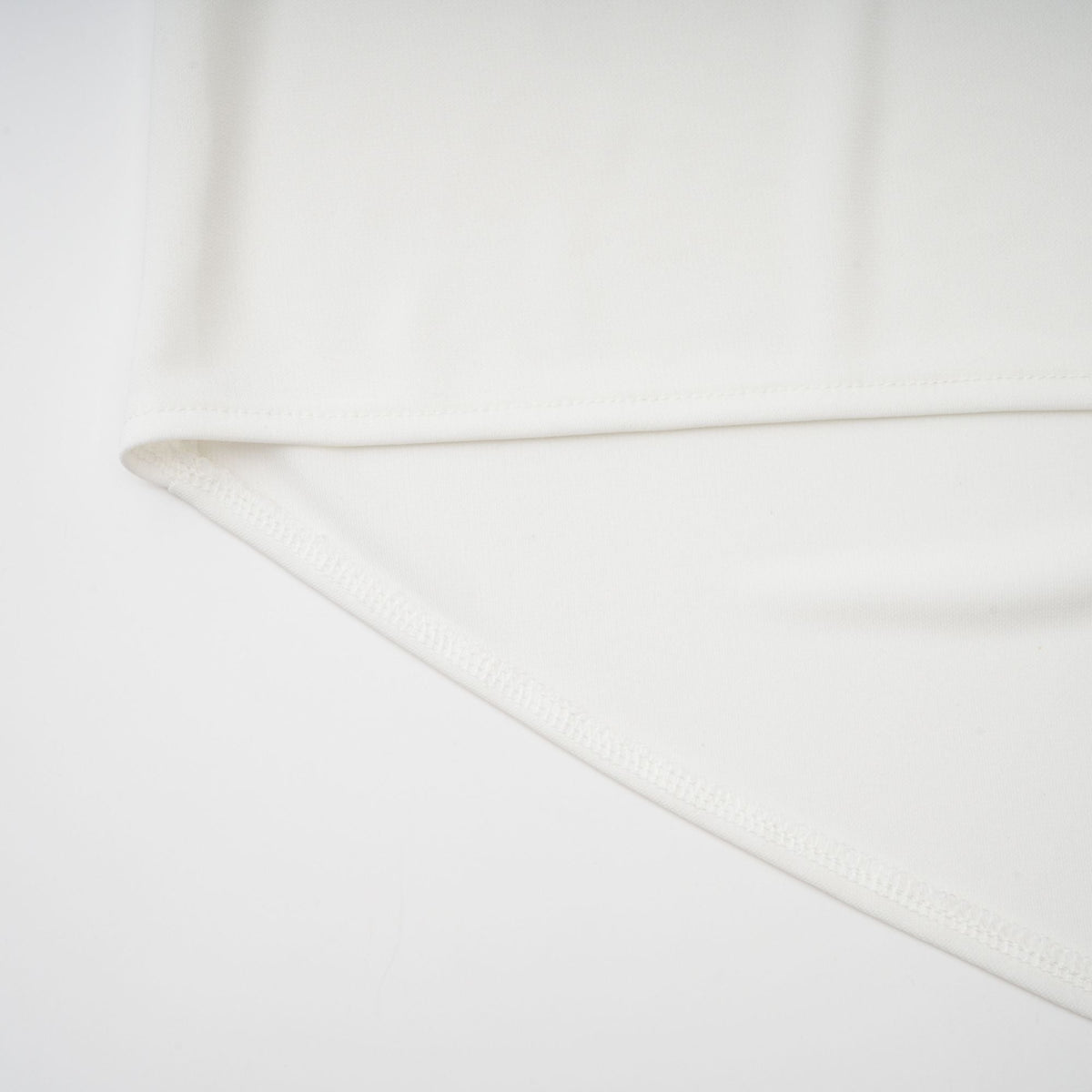 Mystérieuse White Turtleneck Draped Maxi Dress