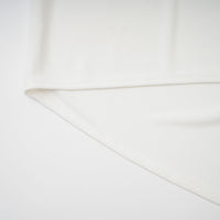 Mystérieuse White Turtleneck Draped Maxi Dress