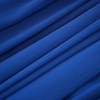 Faustine Blue Cape Design Ruched Maxi Dress