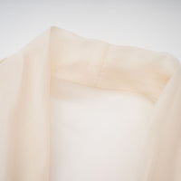Riley Cream White Draped Tulle Maxi Dress