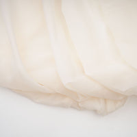Riley Cream White Draped Tulle Maxi Dress