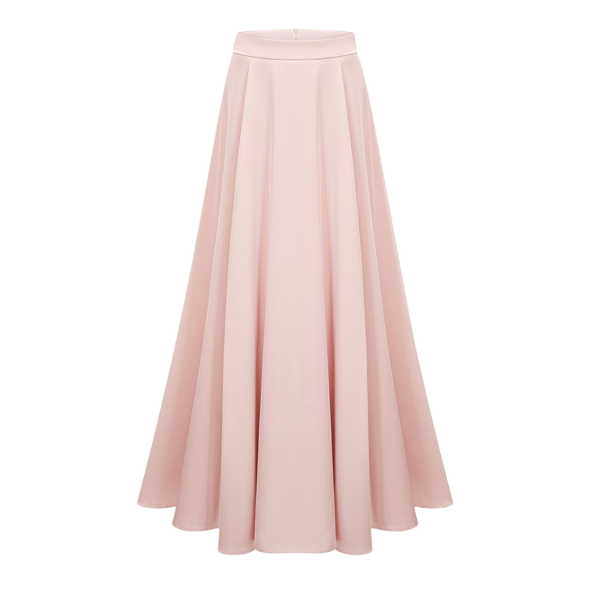 Everleigh Champagne Satin Top & Skirt Set With Cape Detail