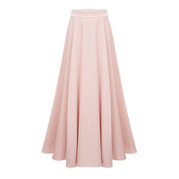 Everleigh Champagne Satin Top & Skirt Set With Cape Detail