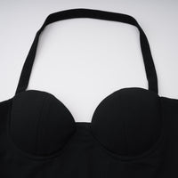 Kaelin Black Halterneck Cut Out  Maxi Dress