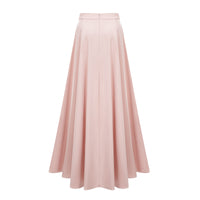 Everleigh Champagne Satin Top & Skirt Set With Cape Detail