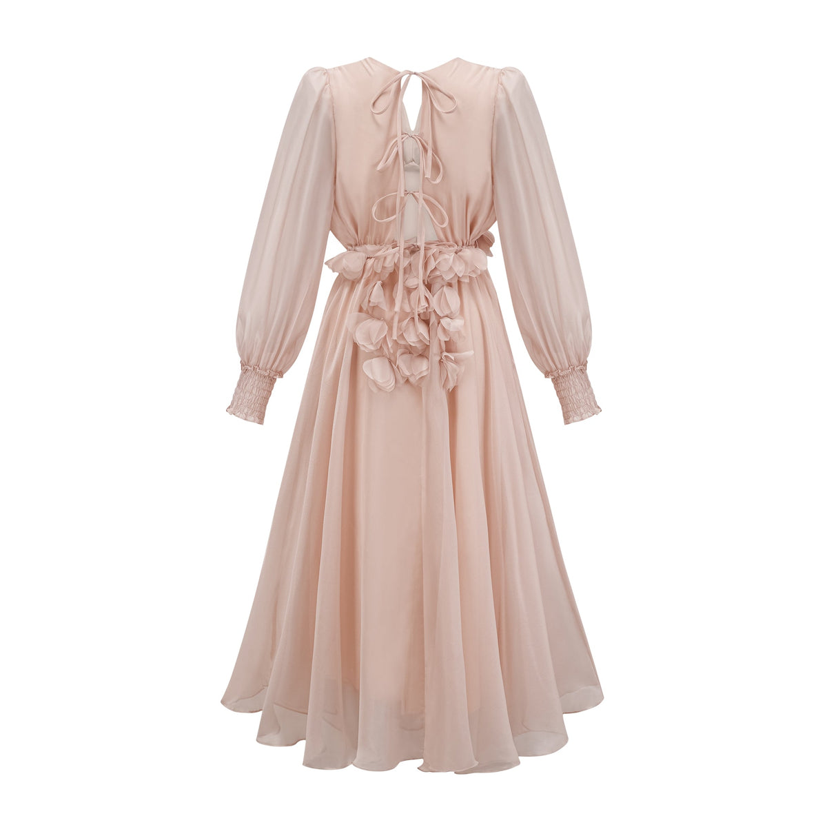 Lucie faux-floral embellished midi dress