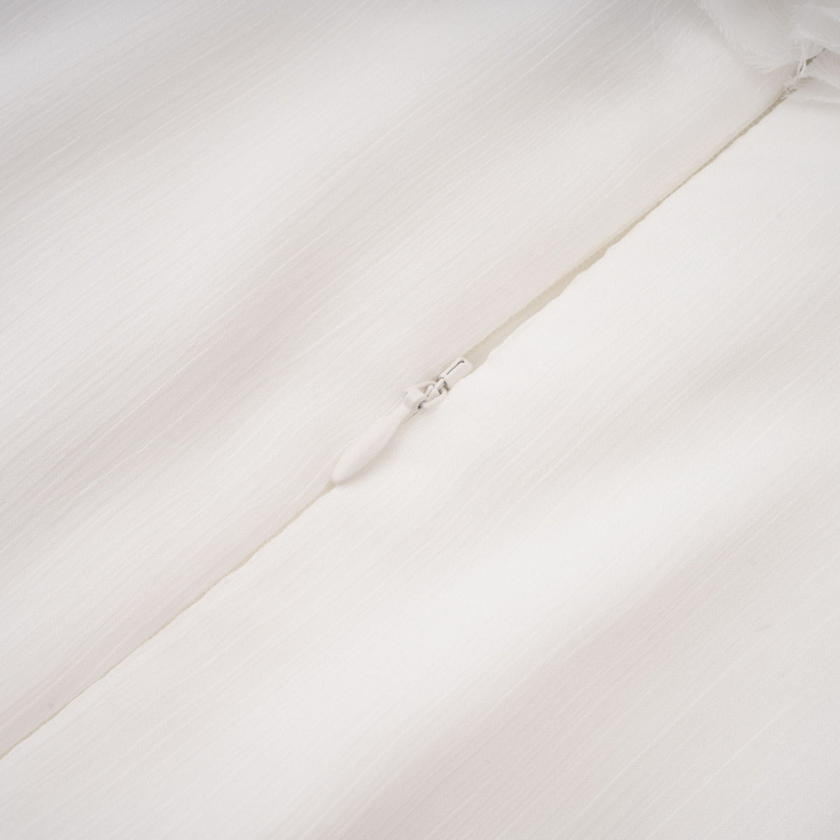 Déotille White Asymmetrical Ruched Mini Dress