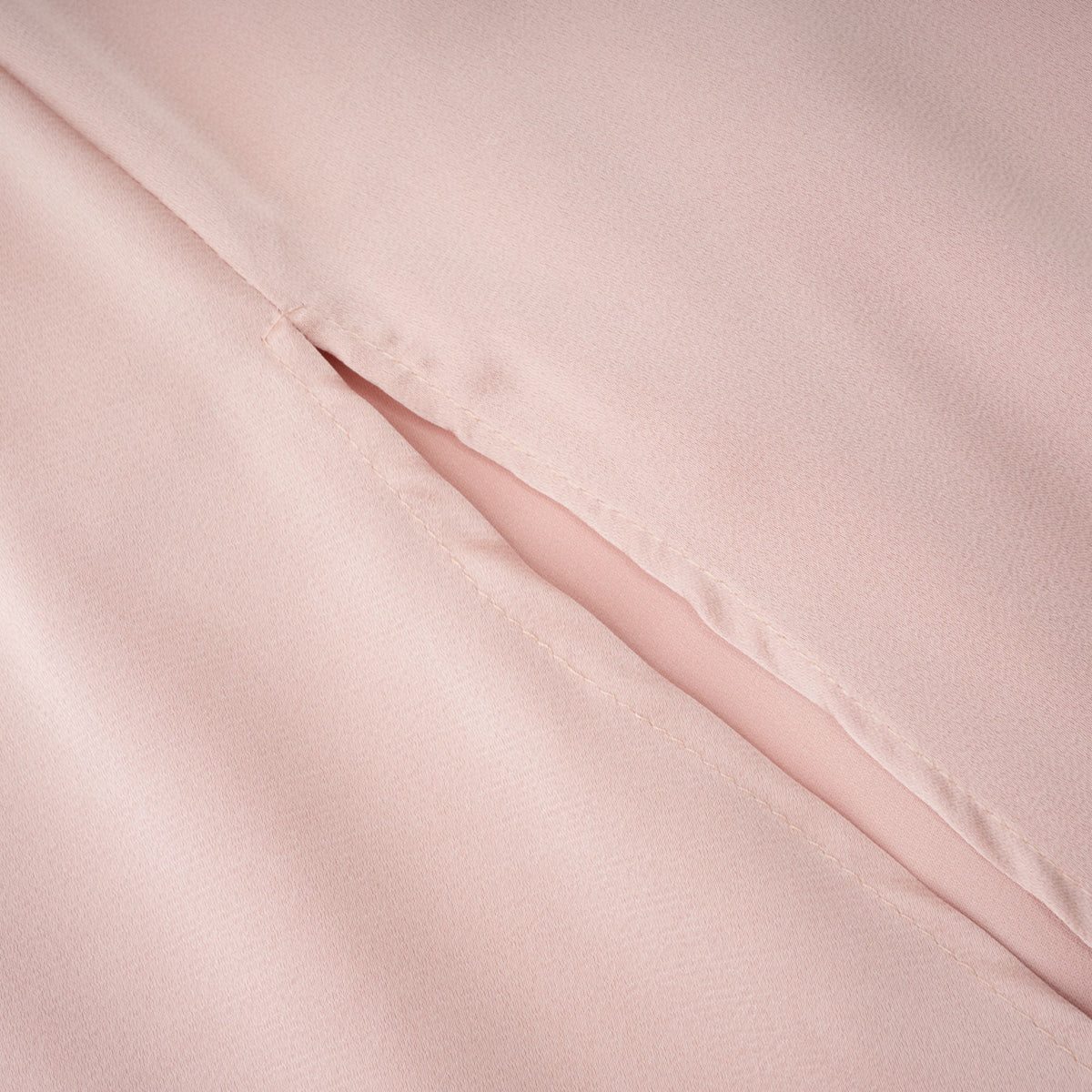 Everleigh Champagne Satin Top & Skirt Set With Cape Detail