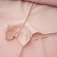 Everleigh Champagne Satin Top & Skirt Set With Cape Detail