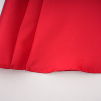 Aventin Red Godet Design Midi Dress