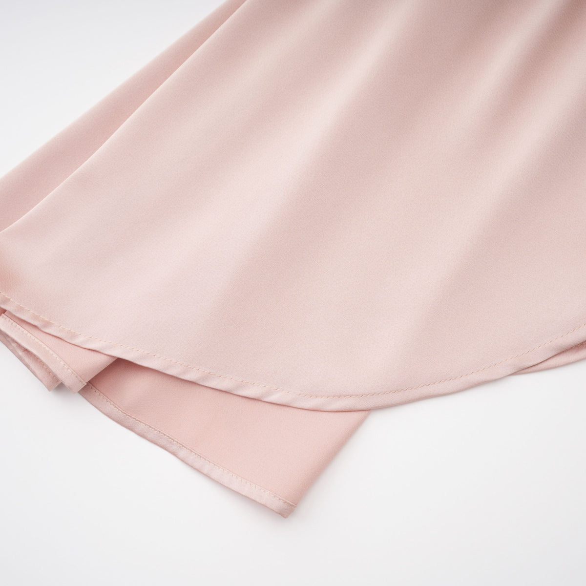 Everleigh Champagne Satin Top & Skirt Set With Cape Detail