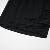 Greta Black Ruched Sheer Mesh Maxi Dress