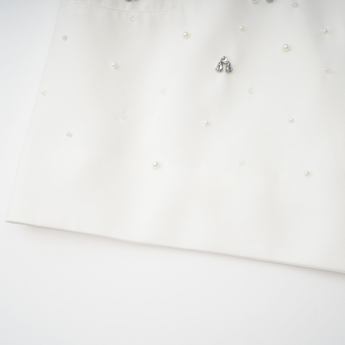 Melisande White Embellished Dress & Skirt Set