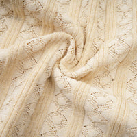 Élodie knitted long-sleeve midi dress in Neutrals