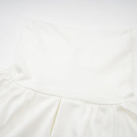 Maeva faux-flower ruched mini dress in White