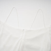 Nadine off-shoulder panelled maxi dress in White