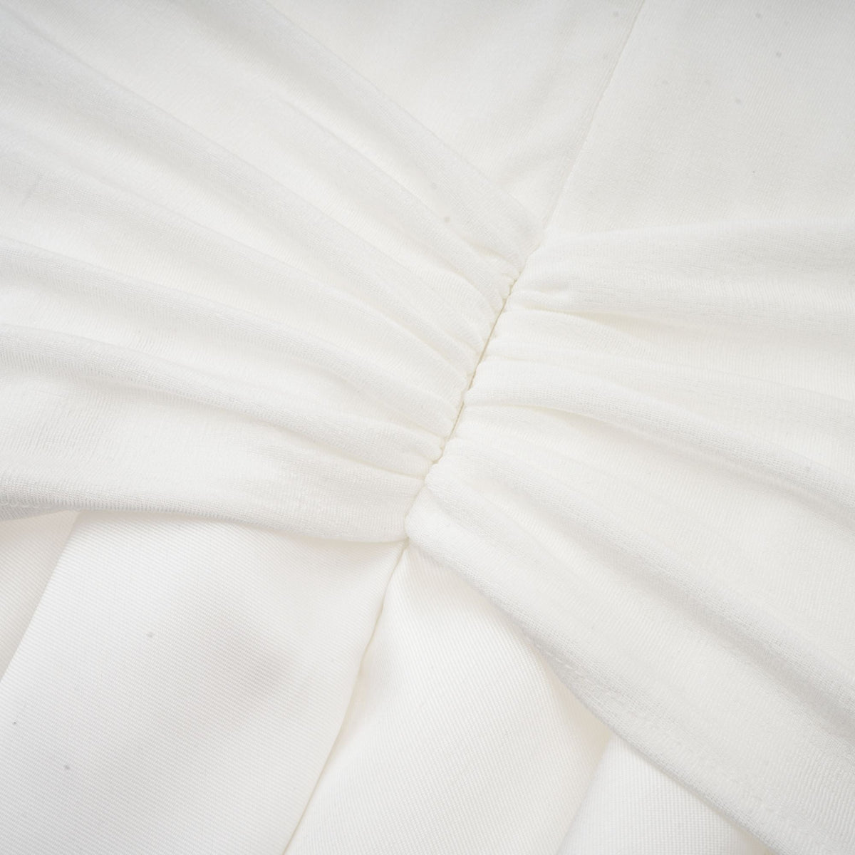 Nadine off-shoulder panelled maxi dress in White