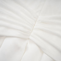 Nadine off-shoulder panelled maxi dress in White