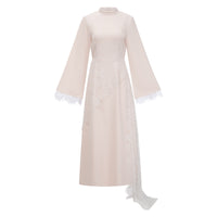 Aurora White Floral Lace Maxi Dress