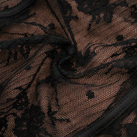 Marlene Black Flared Lace Maxi Dress