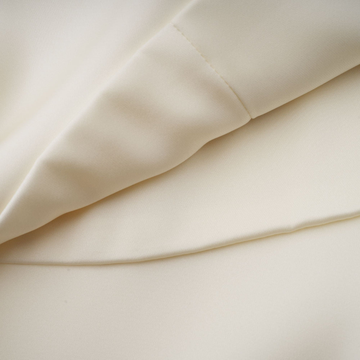 Lyna White Satin Ruffled Mini Dress with Shawl Panel Detail