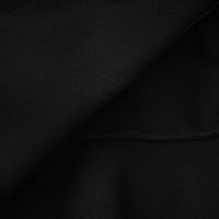 Fabienne black embellished ruffled knitted mini dress