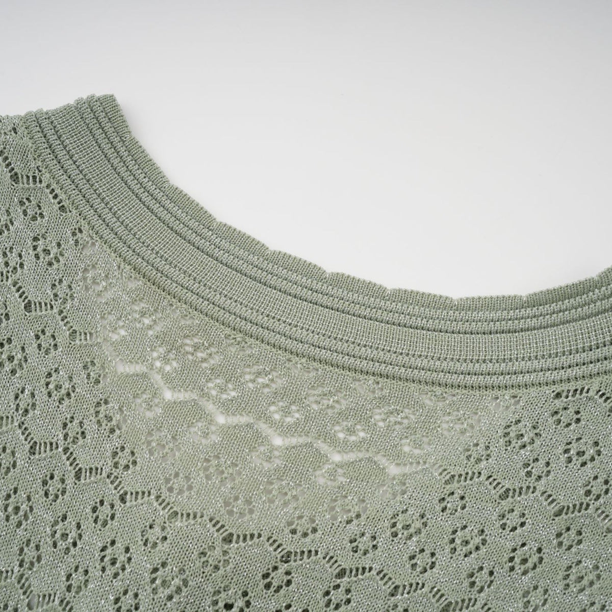 Siena Shirred Crochet-Knit Maxi Dress