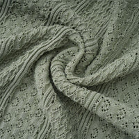Siena Shirred Crochet-Knit Maxi Dress